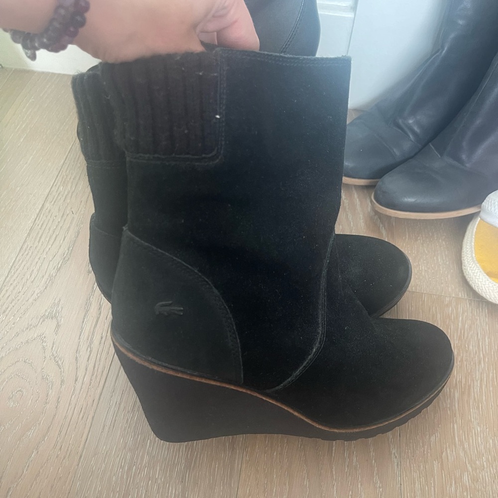 Lacoste Suede Wedges